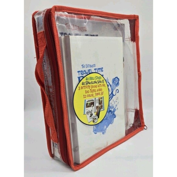 The Ultimate Travel Time Bible -CD Activity Story Books Case No Stickers Pencils - Picture 4 of 16